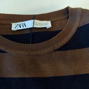 Women’s Zara Striped Knit Sweater - Size M (Fits Like S) NWOT